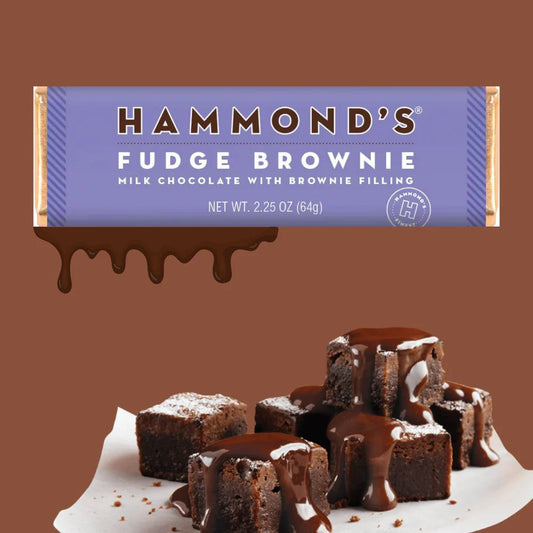 Hammond's Fudge Brownie Chocolate Bar-Foodie > Food, Beverages & Tobacco > Food Items > Candy & Chocolate-Quinn's Mercantile