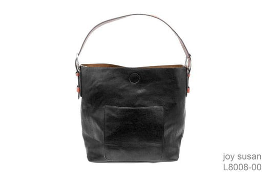 Hobo Bag with Cedar Handle-Apparel & Accessories > Handbags, Wallets & Cases > Handbags-Quinn's Mercantile