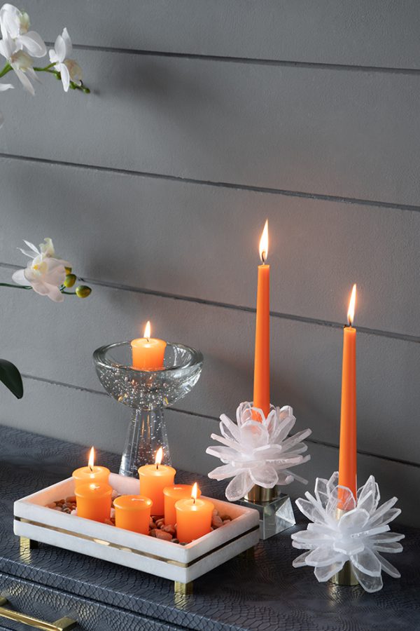 Taper Orange Candle Pack-Candles > Home & Garden > Decor > Home Fragrances > Candles-Quinn's Mercantile
