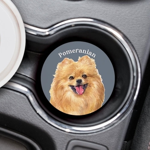 Pomeranian Car Coaster-Car Coasters-Quinn's Mercantile