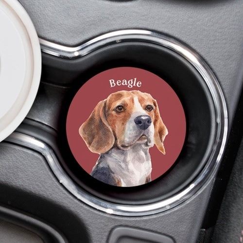 Beagle Car Coaster-Car Coasters-Quinn's Mercantile