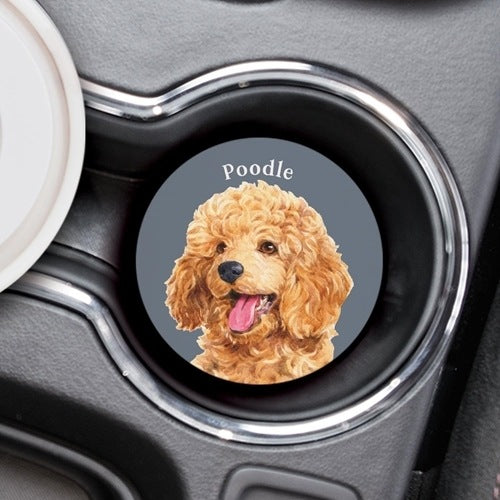 Poodle Car Coaster-Car Coasters-Quinn's Mercantile