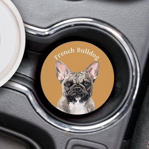 French Bulldog Car Coaster-Car Coasters-Quinn's Mercantile