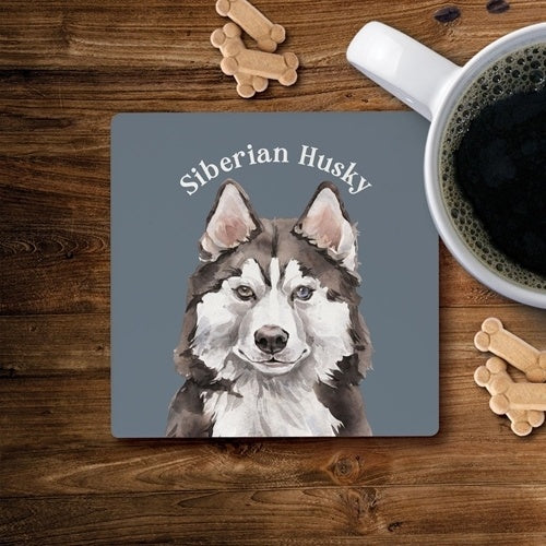 Siberian Husky Coaster-Coasters-Quinn's Mercantile