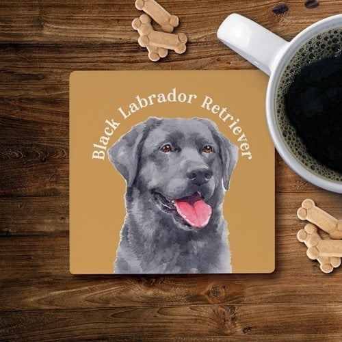 Black Labrador Retriever Coaster-Coasters-Quinn's Mercantile