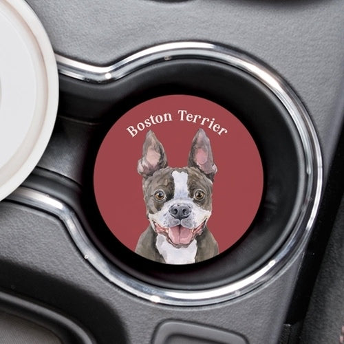 Boston Terrier Car Coaster-Car Coasters-Quinn's Mercantile