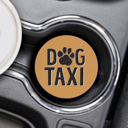 Dog Taxi Car Coaster-Home & Garden > Kitchen & Dining > Barware > Coasters-Quinn's Mercantile