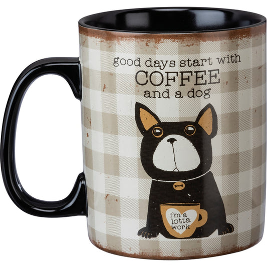 Good Days Start With Coffee And A Dog Mug-Furry Friends > Home & Garden > Kitchen & Dining > Tableware > Drinkware > Mugs-Quinn's Mercantile
