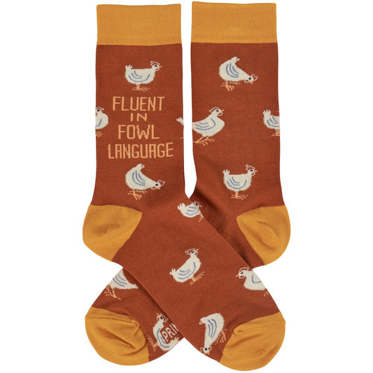 Fowl Language Socks-Apparel > Apparel & Accessories > Clothing > Underwear & Socks-Quinn's Mercantile