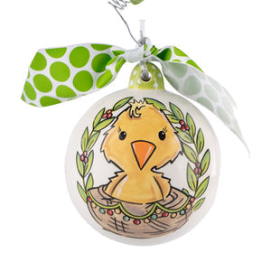 Yellow Chick Baby's First Christmas Ornament-Baby Boutique > Home & Garden > Decor > Seasonal & Holiday Decorations > Holiday Ornaments-Quinn's Mercantile