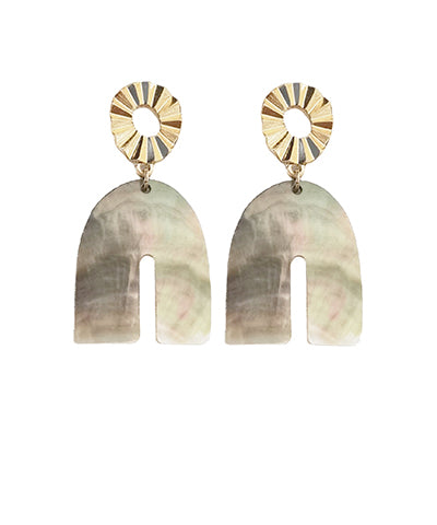 Shell Arch Earrings-Jewelry > Apparel & Accessories > Jewelry > Earrings-Quinn's Mercantile