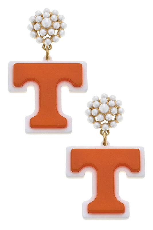 Tennessee Pearl Cluster Earrings-Apparel & Accessories > Jewelry > Earrings-Quinn's Mercantile