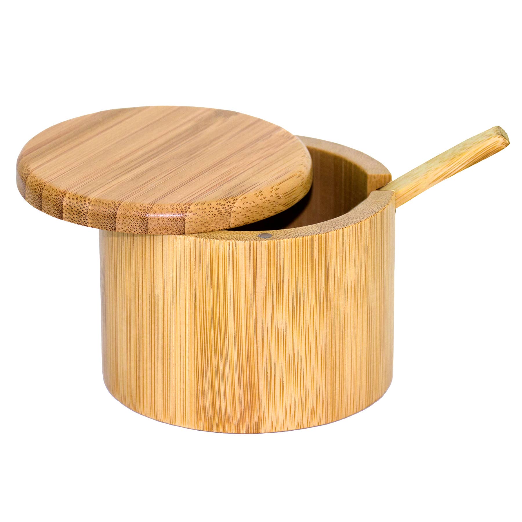 Little Dipper Bamboo Salt Box with Spoon-christmas > Home & Garden > Kitchen & Dining > Tableware > Salt & Pepper Shakers-Quinn's Mercantile