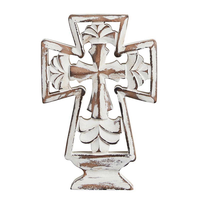 Ornate Cut Carved Cross-For the Home > For the Home > Home & Garden > Decor > Figurines-Quinn's Mercantile