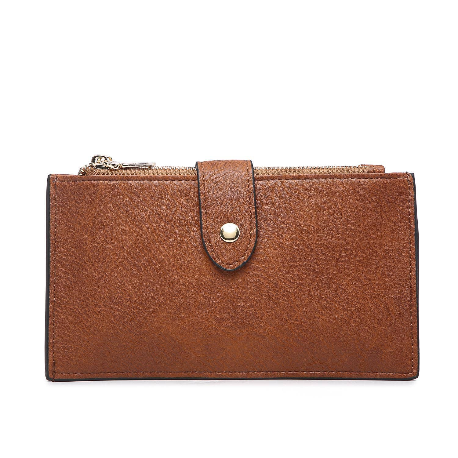 Odelia RFID Two Compartment Wallet-Gifts > Apparel & Accessories > Handbag & Wallet Accessories > Lanyards-Brown-Quinn's Mercantile