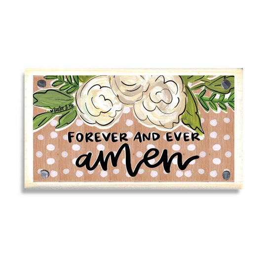 Forever and Ever Amen Happy Block-For the Home > Home & Garden > Decor > Artwork-Quinn's Mercantile