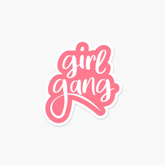 Girl Gang Sticker-Decorative Stickers > Arts & Entertainment > Hobbies & Creative Arts > Arts & Crafts > Art & Crafting Materials > Embellishments & Trims > Decorative Stickers-Quinn's Mercantile