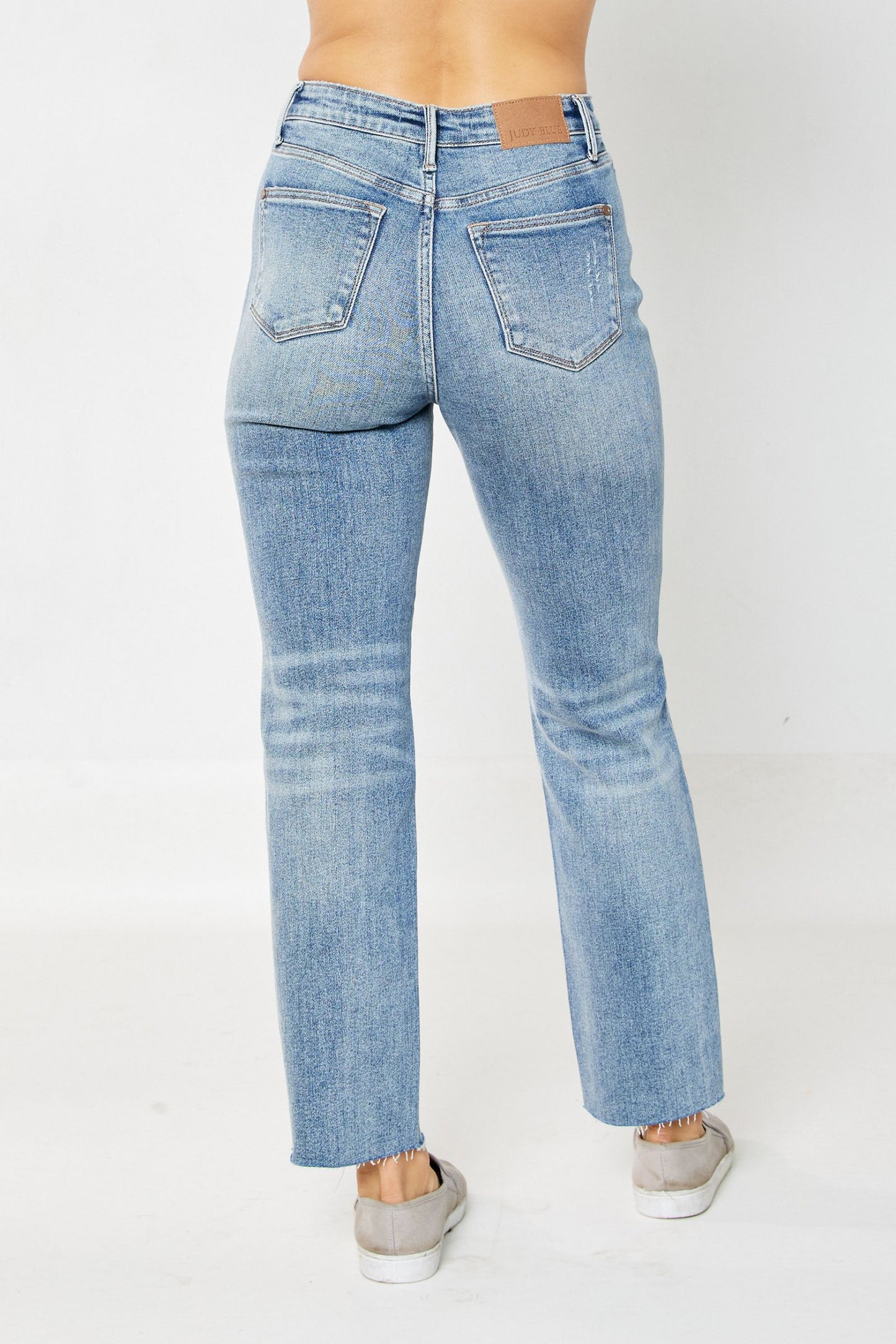 High Waist Rigid Magic Destroy Straight Plus Size Jeans-Apparel & Accessories > Clothing > Pants-14-Quinn's Mercantile