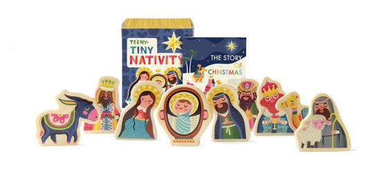 Teeny-Tiny Nativity-christmas > Home & Garden > Decor > Seasonal & Holiday Decorations > Nativity Sets-Quinn's Mercantile