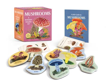 Mushrooms: A Wooden Magnet Set-Toys & Games > Toys > Executive Toys > Magnet Toys-Quinn's Mercantile
