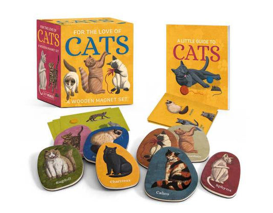 For the Love of Cats: A Wooden Magnet Set-Toys & Games > Toys > Executive Toys > Magnet Toys-Quinn's Mercantile