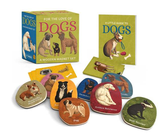 For the Love of Dogs: A Wooden Magnet Set-Toys & Games > Toys > Executive Toys > Magnet Toys-Quinn's Mercantile