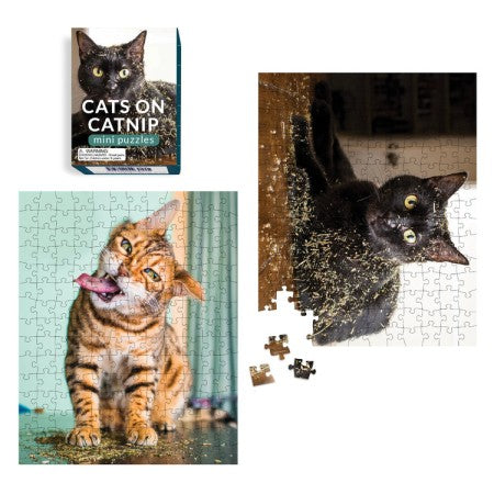 Cats on Catnip Mini Puzzles-Games and Puzzles > Toys & Games > Puzzles > Jigsaw Puzzles-Quinn's Mercantile