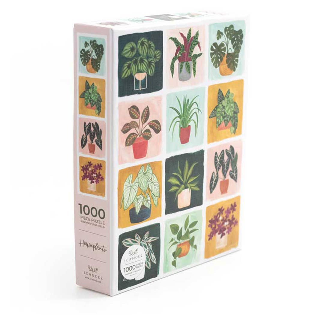 Houseplants Puzzle - 1,000 Piece Jigsaw Puzzle-Toys & Games > Puzzles > Jigsaw Puzzles-Quinn's Mercantile