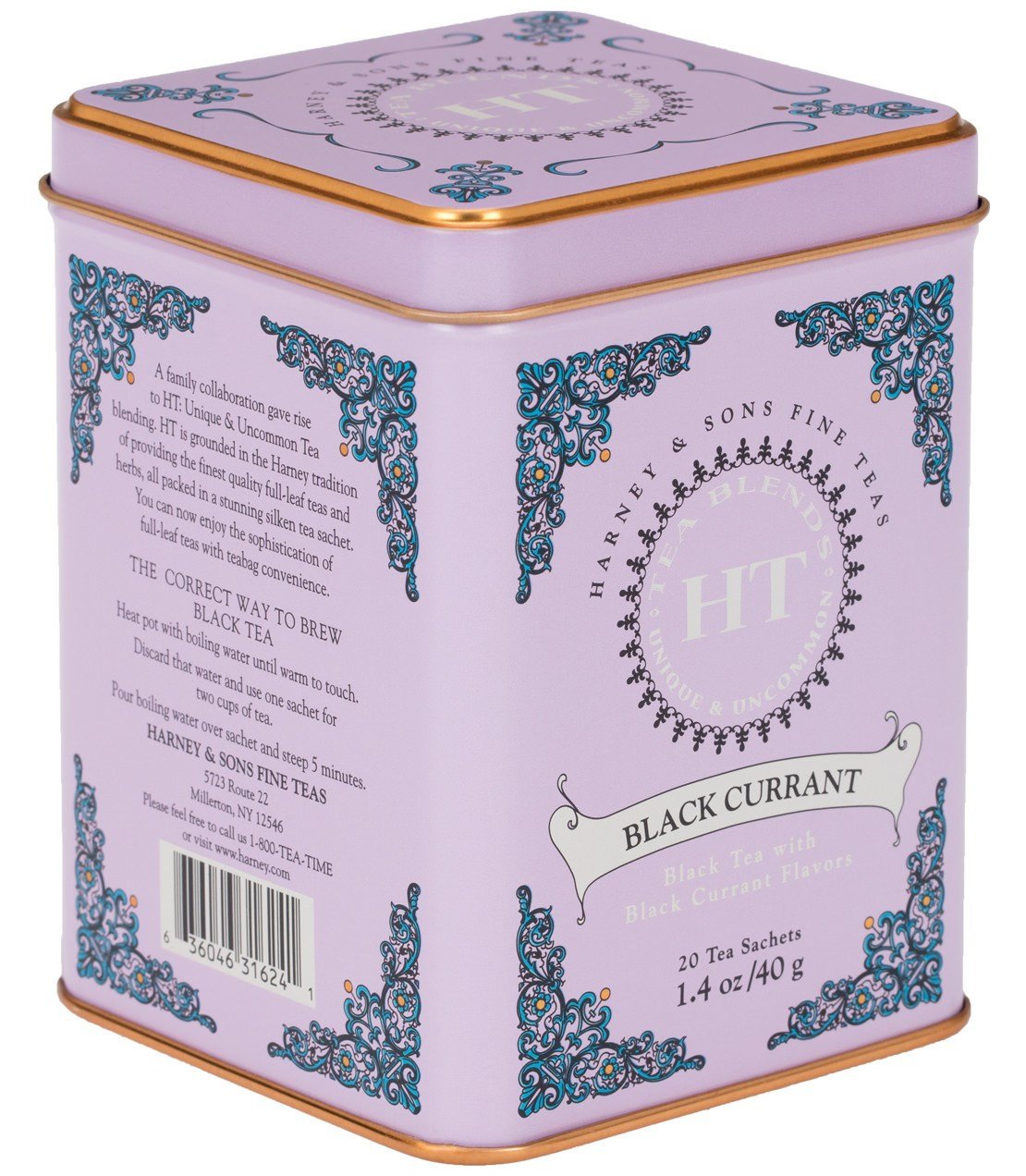 Black Currant Harney and Sons Teas-Foodie > Food, Beverages & Tobacco > Beverages > Tea & Infusions-Quinn's Mercantile