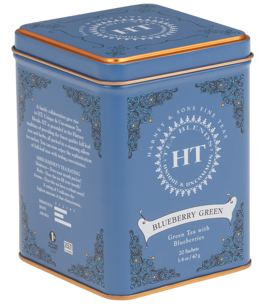 Blueberry Green Harney and Sons Teas-Foodie > Food, Beverages & Tobacco > Beverages > Tea & Infusions-Quinn's Mercantile