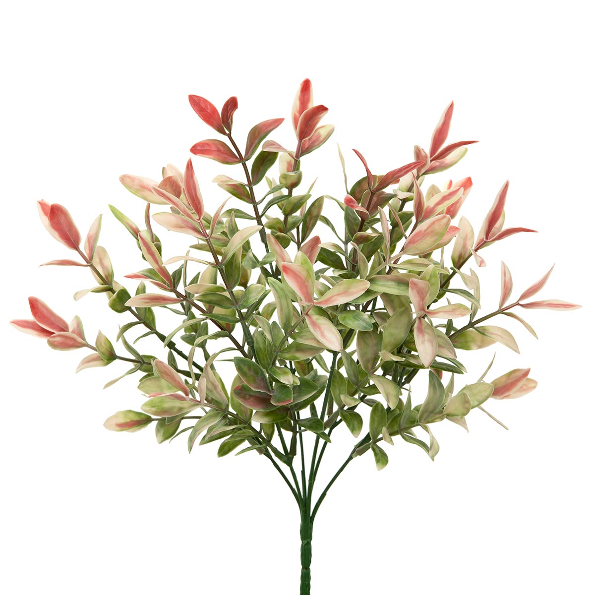 Scarlet Rucus Leaf Bush-Home & Garden > Decor > Artificial Flora-Quinn's Mercantile