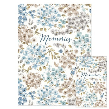 Blue Flower Sympathy Card-greeting cards > Arts & Entertainment > Party & Celebration > Gift Giving > Greeting & Note Cards-Quinn's Mercantile