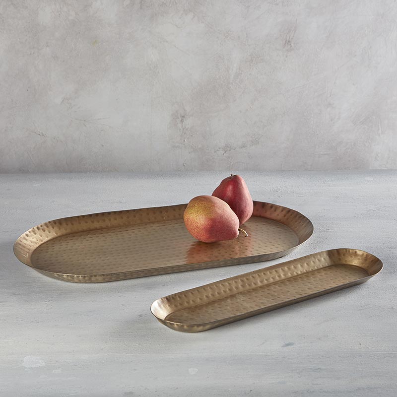 Hammered Metal Tray-For the Home-Quinn's Mercantile