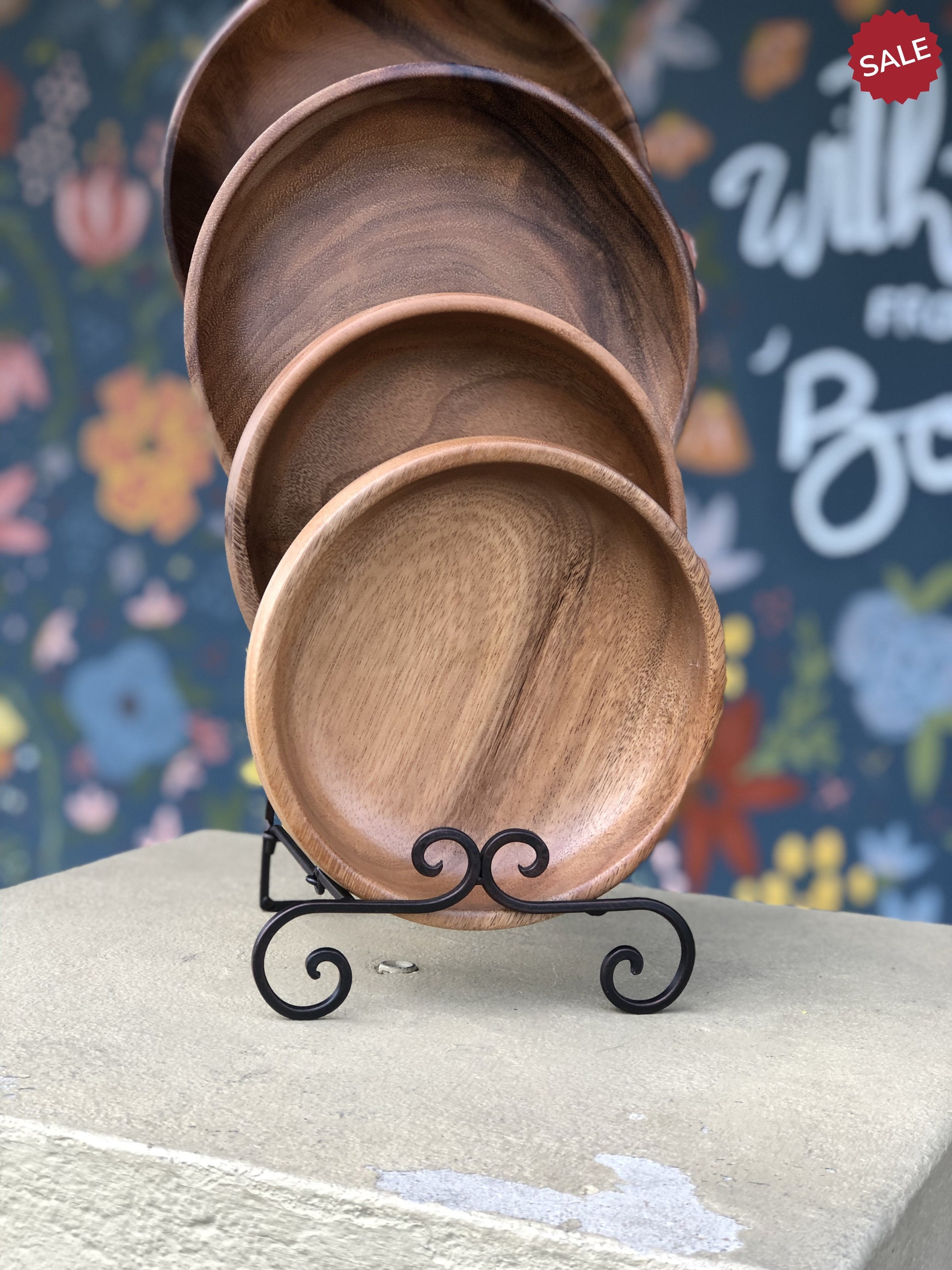 Hand Carved Wooden Bowl-Home & Garden > Kitchen & Dining > Kitchen Tools & Utensils > Mixing Bowls-Quinn's Mercantile