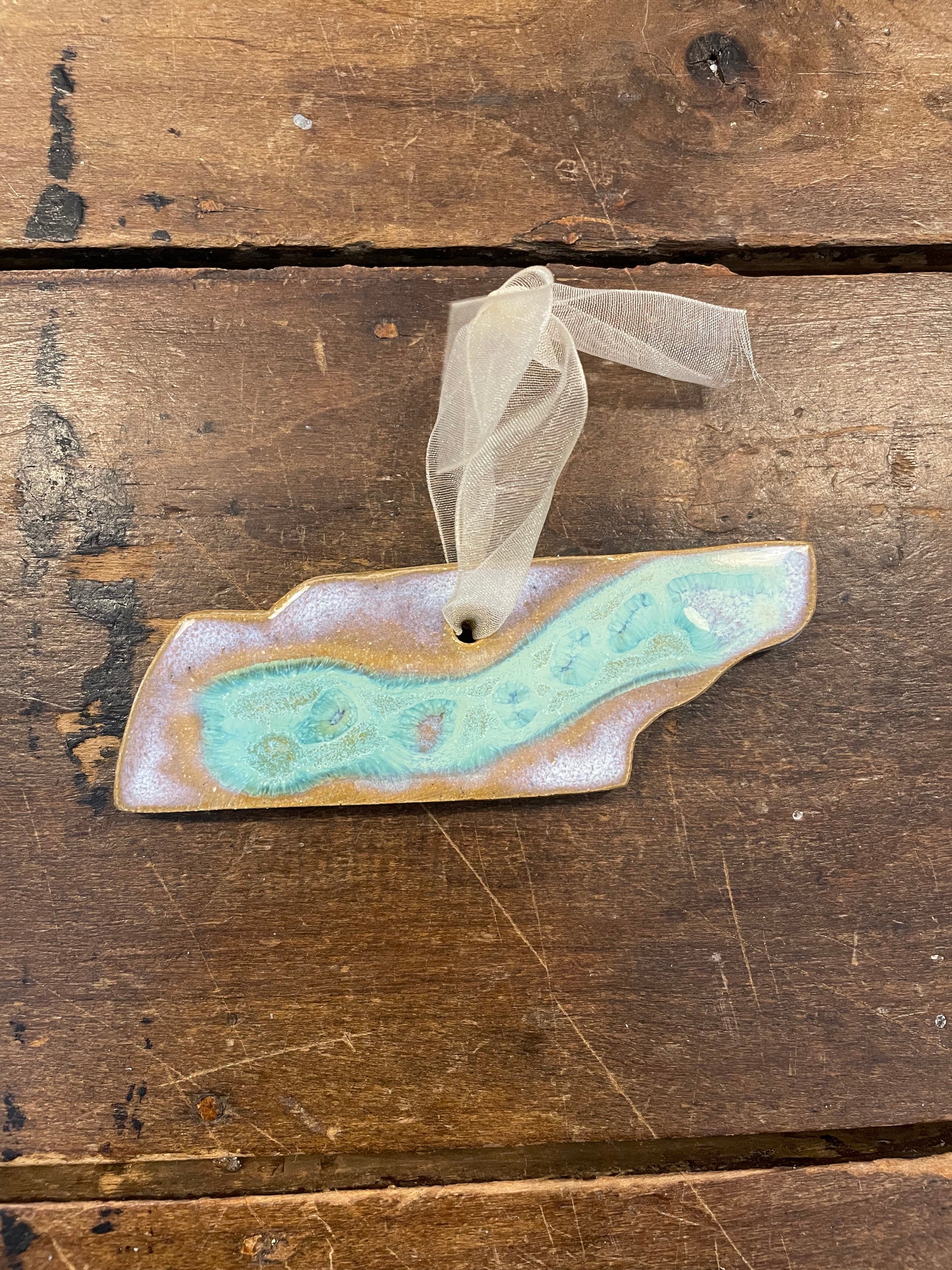 Hand Crafted Tennessee Ceramic Ornament-Gift > Home & Garden > Decor > Seasonal & Holiday Decorations > Holiday Ornaments-Swirl-Quinn's Mercantile