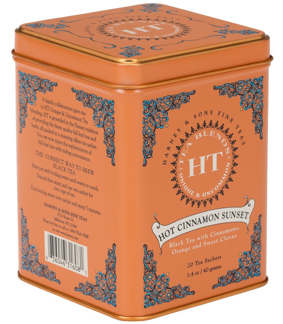 Hot Cinnamon Sunset Harney and Sons Teas-Foodie > Food, Beverages & Tobacco > Beverages > Tea & Infusions-Quinn's Mercantile