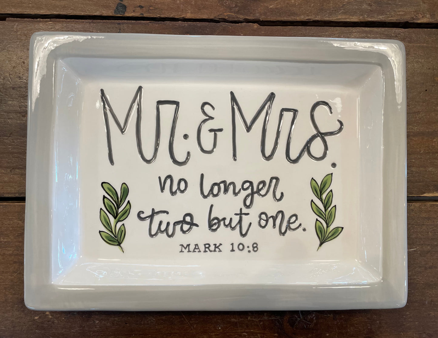 Mr and Mrs Tray-Bridal Gifts-Quinn's Mercantile