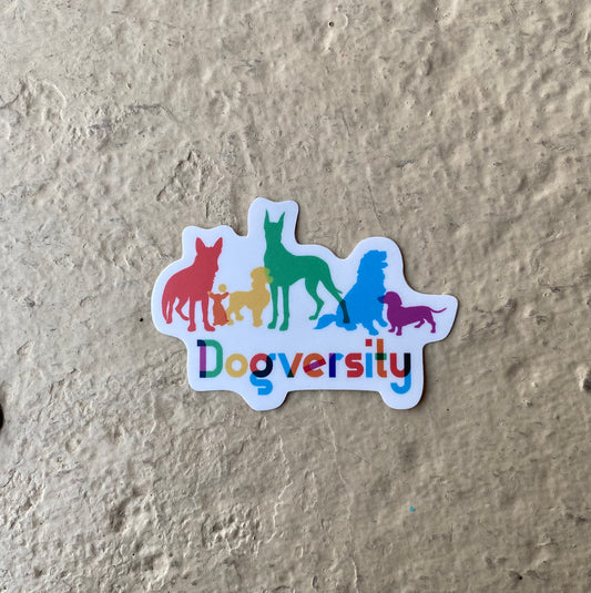 Dogversity Sticker-Decorative Stickers > Arts & Entertainment > Hobbies & Creative Arts > Arts & Crafts > Art & Crafting Materials > Embellishments & Trims > Decorative Stickers-Quinn's Mercantile