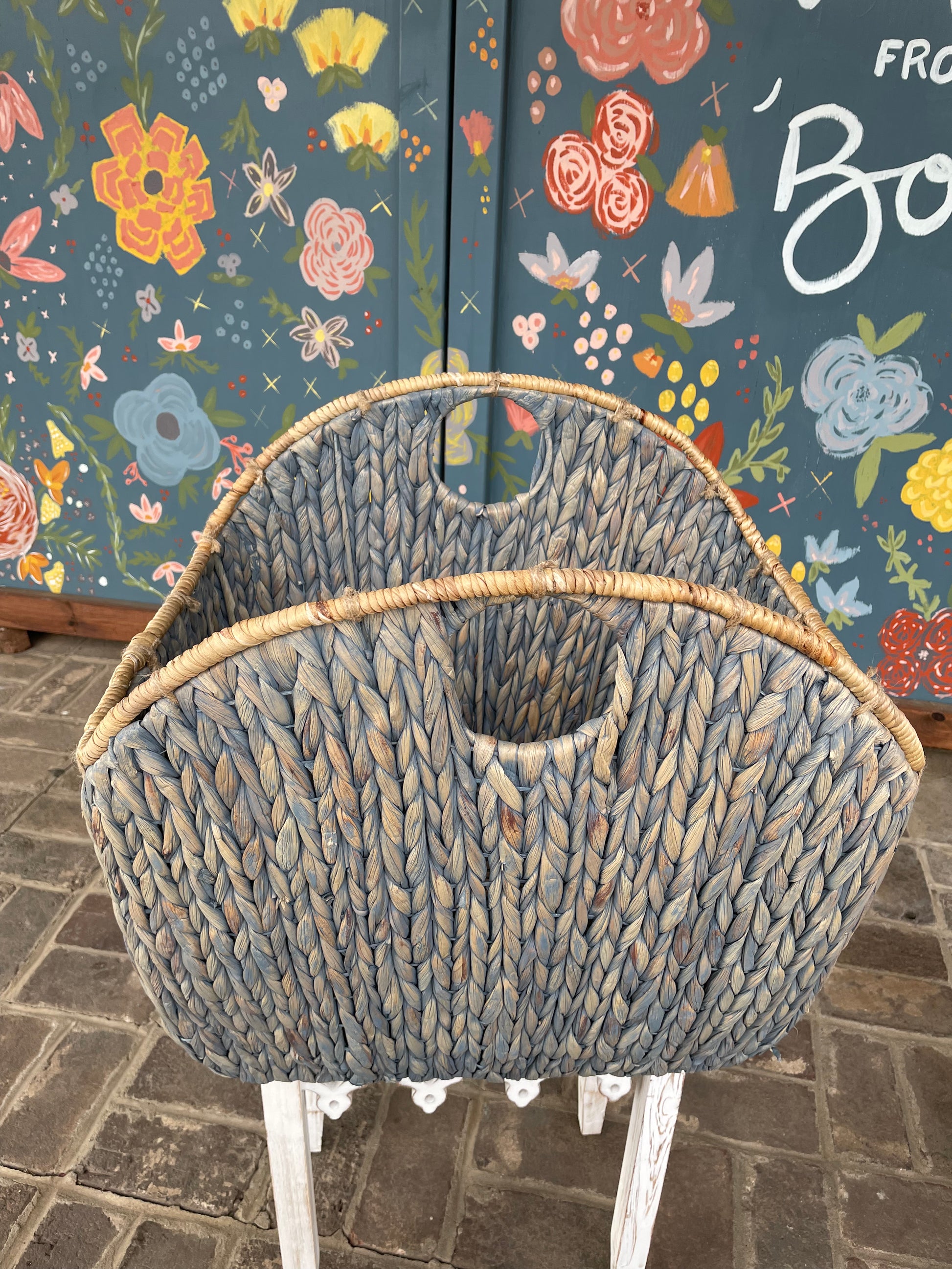 Large Woven Handled Basket-storage > Home & Garden > Decor > Baskets-Quinn's Mercantile