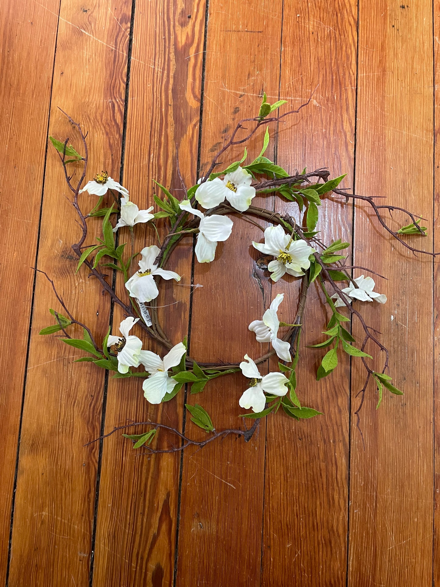 Dogwood Candle Ring-Home & Garden > Decor > Wreaths & Garlands-Quinn's Mercantile