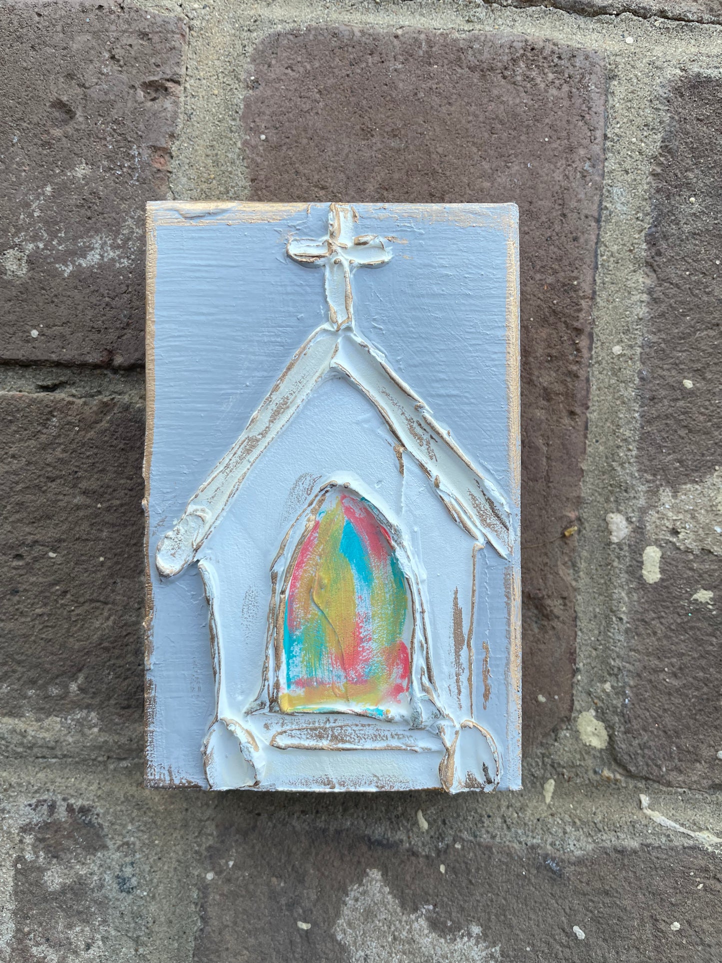 Church Wooden Blocks-For the Home > Home & Garden > Decor > Artwork-Quinn's Mercantile