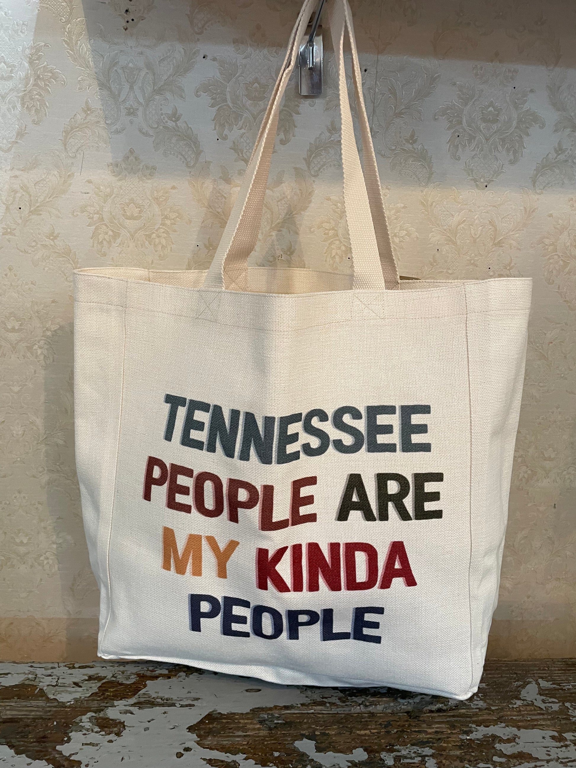 Tennessee People Are My Kinda People Tote-Luggage & Bags > Shopping Totes-Quinn's Mercantile