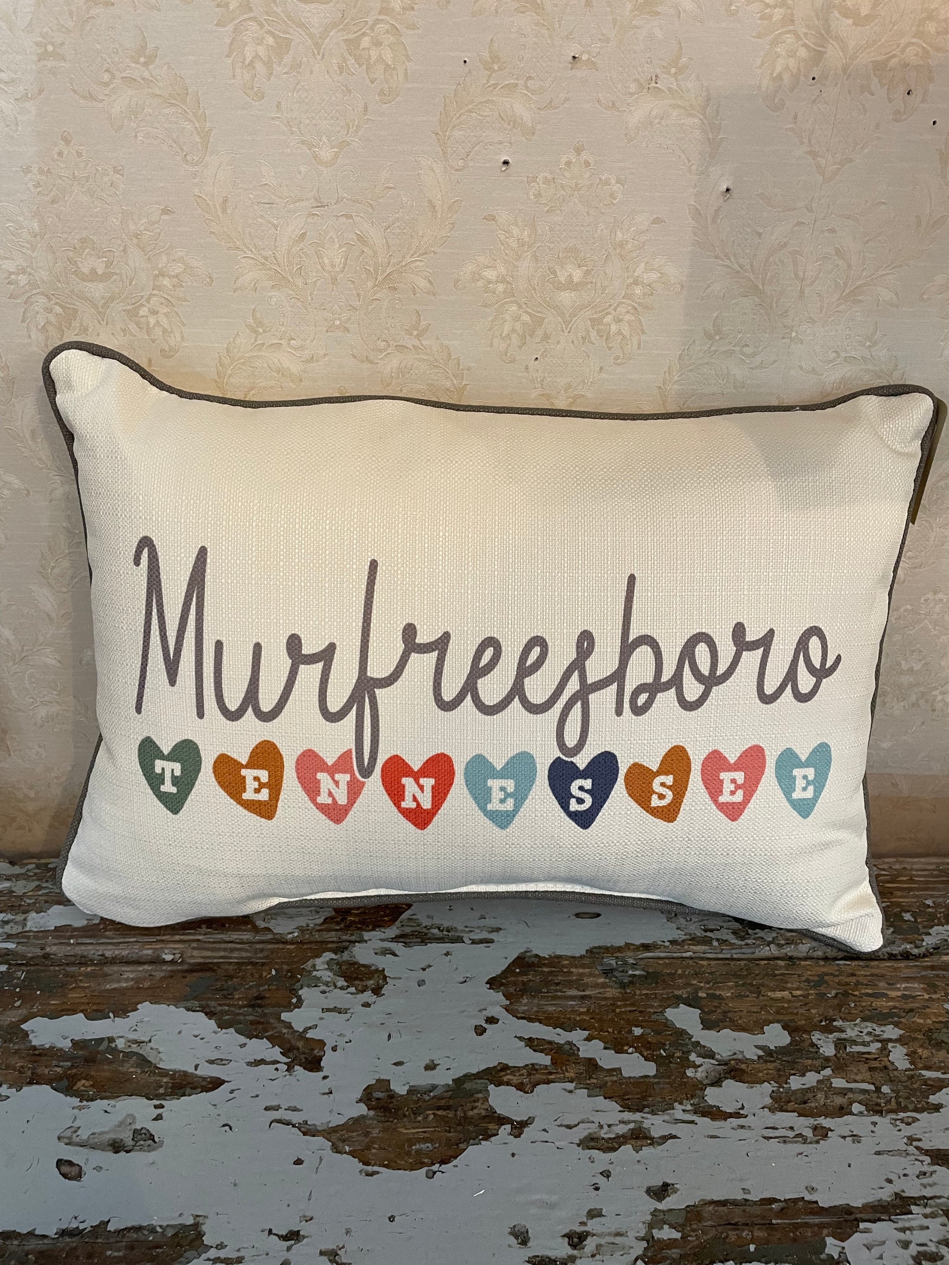 Lovey Murfreesboro Pillow-Textiles > Home & Garden > Decor > Throw Pillows-Quinn's Mercantile