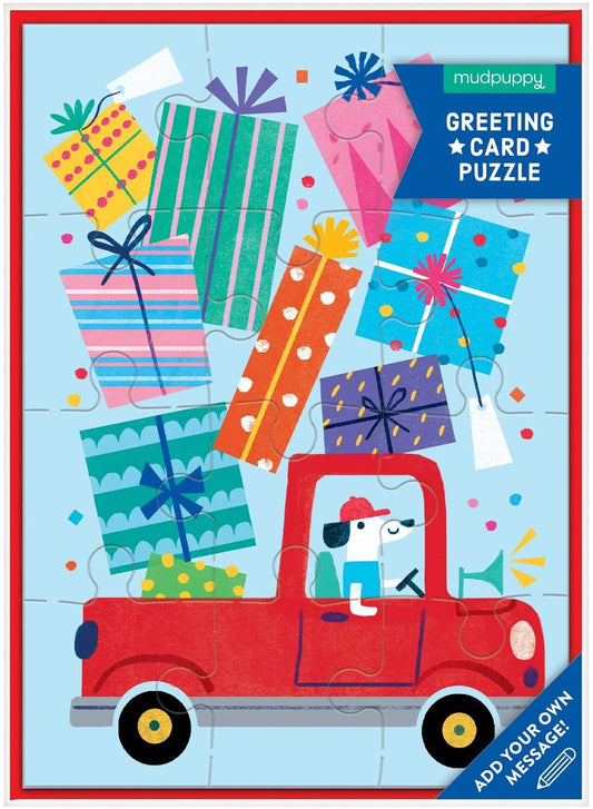 Jigsaw Puzzle Greeting Cards-greeting cards > Arts & Entertainment > Party & Celebration > Gift Giving > Greeting & Note Cards-Truck-Quinn's Mercantile