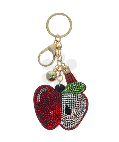 Apple Puffer Key Chain-Apparel & Accessories > Handbag & Wallet Accessories > Keychains-Quinn's Mercantile