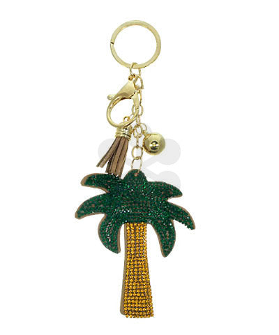 Palm Tree Puffer Keychain-apparel & Accessories > Handbag & Wallet Accessories > Keychains-Quinn's Mercantile