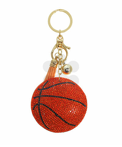 Basketball Puffer Key Chain-Apparel & Accessories > Handbag & Wallet Accessories > Keychains-Quinn's Mercantile