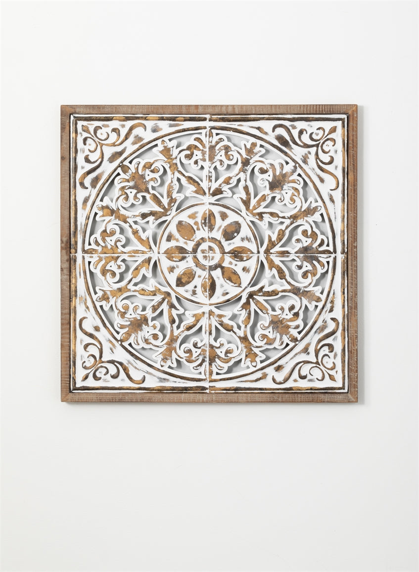 Metal and Wood Wall Tile-Wall Decor-Quinn's Mercantile