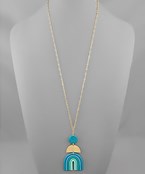 Clay Rainbow Necklace-Jewelry > Apparel & Accessories > Jewelry > Necklaces-Quinn's Mercantile