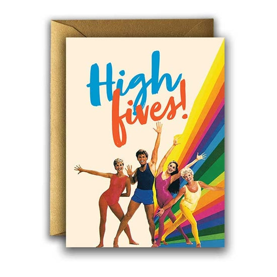 High Fives Greeting Card-Greeting and Notecards > Gifts > Arts & Entertainment > Party & Celebration > Gift Giving > Greeting & Note Cards-Quinn's Mercantile